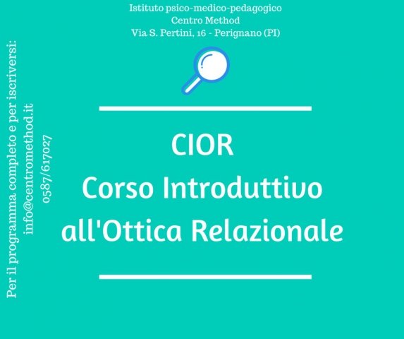 CIOR: Corso Introduttivo all'Ottica Relazionale