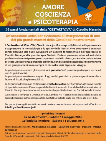 I 6 passi della Gestalt Viva di Claudio Naranjo