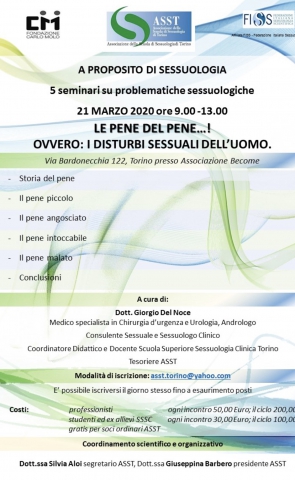 Le pene del pene...ovvero: i disturbi sessuali dell'uomo