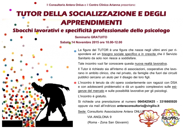 Tutor della Socializzazione e degli Apprendimenti