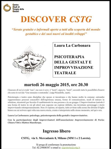 Psicoterapia della gestalt e improvvisazione teatrale