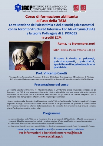 TSIA (teoria Polivagale di S. Porges)