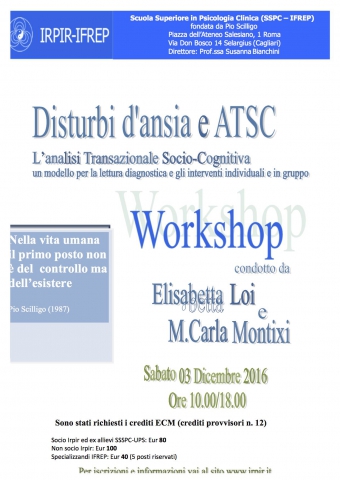 Disturbi d'ansia e Analisi Transazionale Socio-cognitiva