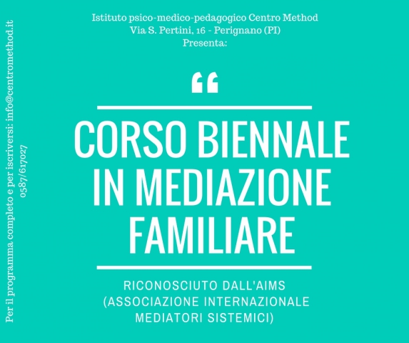 Corso biennale in Mediazione Familiare riconosciuto da AIMS
