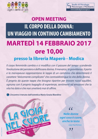 Open meeting: Il corpo della donna:...