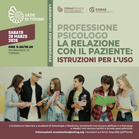 SOSPESO - Professione psicologo la relazione con il paziente: istruzioni per l'uso