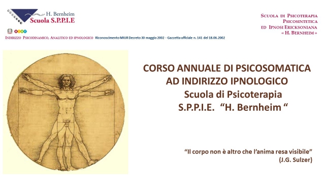 Psicosomatica ad indirizzo Ipnologico