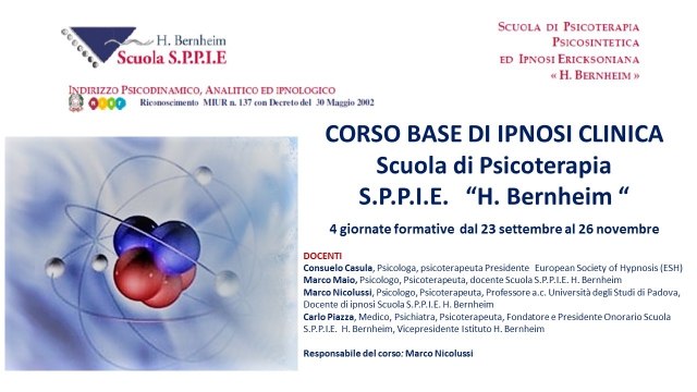 Corso base di Ipnosi Clinica