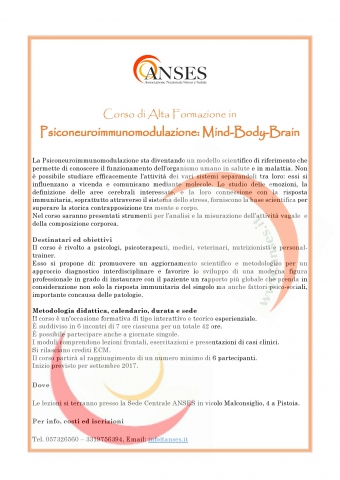 Psiconeuroimmonomodulazione: Mind-Body-Brain