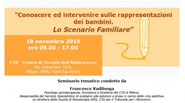 Conoscere ed intervenire sulle rappresentazioni dei bambini: Lo Scenario Familiare