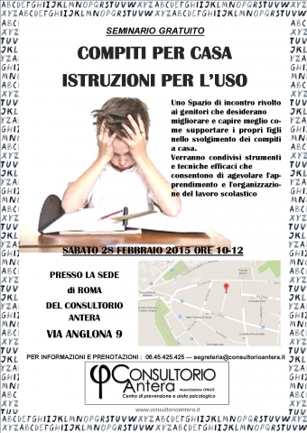 Compiti per casa - istruzioni per l'uso