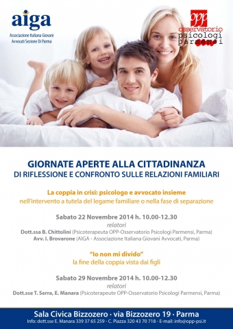 La coppia in crisi: psicologo e avvocato insieme nell'intervento a tutela del legame familiare o nella fase di separazione