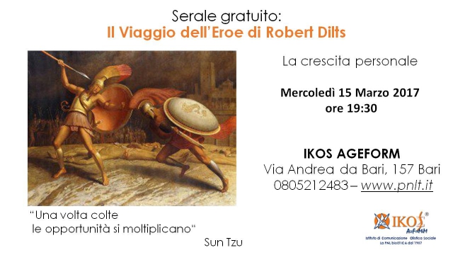 Serale gratuito: il Viaggio dell’Eroe di Robert Dilts