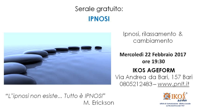 Serale Gratuito: Ipnosi, Rilassamento e Cambiamento