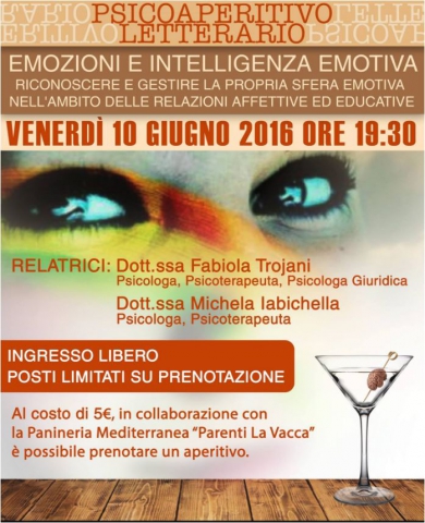 Psicoaperitivo Letterario "Emozioni e Intelligenza Emotiva"