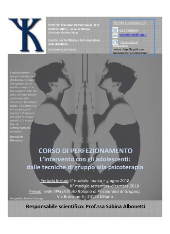 Intervento con gli adolescenti: dalle Tecniche di Gruppo alle Psicoterapie