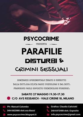 Parafilie, Disturbi sessuali e Sex Crimes