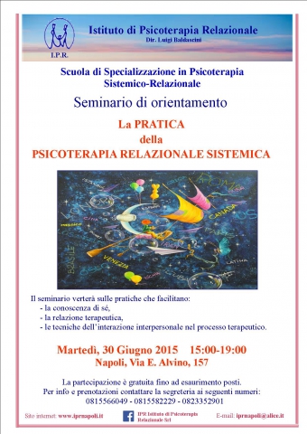 La pratica della Psicoterapia Relazionale Sistemica