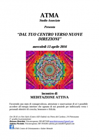 Dal tuo centro verso nuove direzioni