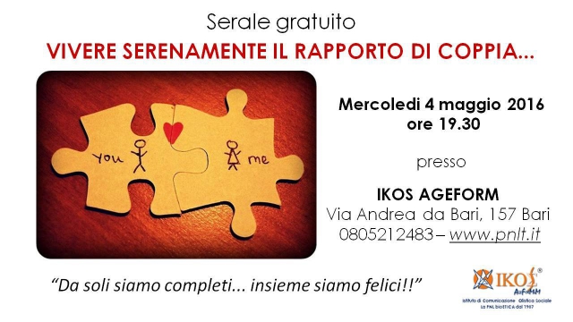 Vivere serenamente il rapporto di coppia