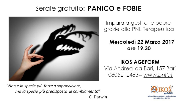 Serale gratuito: Panico & Fobie