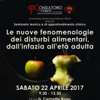 Le nuove fenomenologie dei disturbi alimentari, dall'infanzia all'età adulta