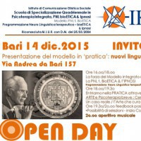 OPEN DAY - Nuovi linguaggi terapeutici