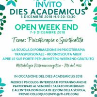 Dies Academicus - Psicoterapia Transpersonale