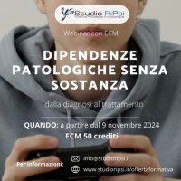 Dipendenze patologiche senza sostanze