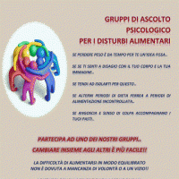 Gruppo di ascolto psicologico sui disturbi alimentari