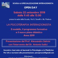 Open Day Scuola di Specializzazione Interazionista