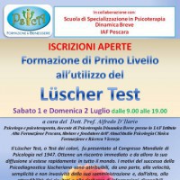 Formazione di Primo Livello all’utilizzo del Lüscher Test