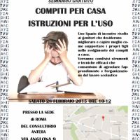 Compiti per casa - istruzioni per l'uso