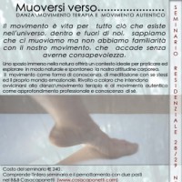 Muoversi verso...Danza\Movimento Terapia e Movimento Autentico