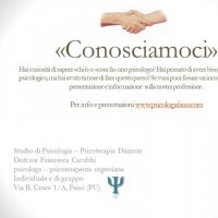 "Conosciamoci" - incontri di informazione sulle attività professionali dello psicologo
