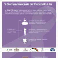 V Giornata del Fiocchetto Lilla per la lotta contro i disturbi alimentari